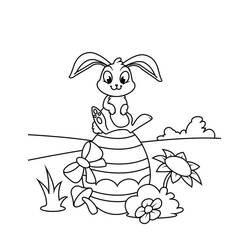 着色页: Easter Bunny (节日和庆典) #200615 - 免费可打印着色页