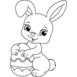 着色页: Easter Bunny (节日和庆典) #200622 - 免费可打印着色页