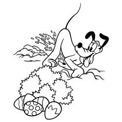 着色页: 迪士尼复活节 - 免费可打印着色页