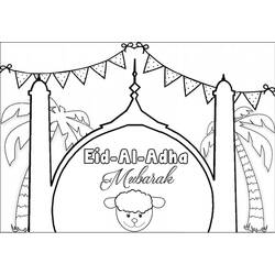 着色页: Eid Mubarak (节日和庆典) #194324 - 免费可打印着色页