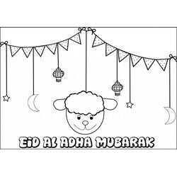 着色页: Eid Mubarak (节日和庆典) #194328 - 免费可打印着色页