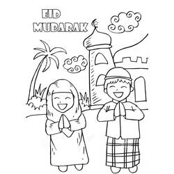 着色页: Eid Mubarak (节日和庆典) #194346 - 免费可打印着色页