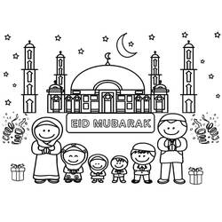 着色页: Eid Mubarak (节日和庆典) #194349 - 免费可打印着色页