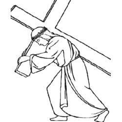着色页: 耶稣受难日 (节日和庆典) #61012 - 免费可打印着色页