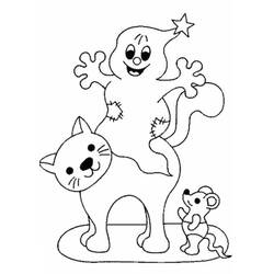 着色页: 万圣节猫 (节日和庆典) #203974 - 免费可打印着色页
