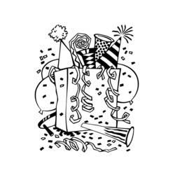 着色页: 新年快乐 (节日和庆典) #60895 - 免费可打印着色页