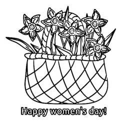 着色页: 国际妇女节 - 免费可打印着色页