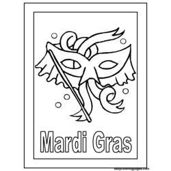 着色页: Mardi Gras (节日和庆典) #60613 - 免费可打印着色页