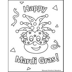 着色页: Mardi Gras (节日和庆典) #60620 - 免费可打印着色页