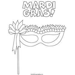 着色页: Mardi Gras (节日和庆典) #60663 - 免费可打印着色页