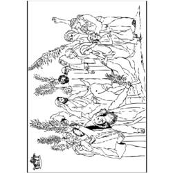 着色页: 棕榈主日 (节日和庆典) #60313 - 免费可打印着色页