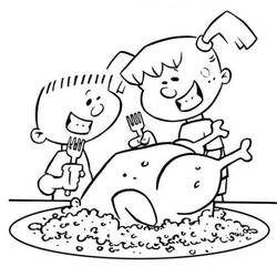 着色页: 感恩节 (节日和庆典) #193410 - 免费可打印着色页