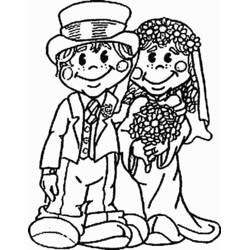 着色页: 婚礼 (节日和庆典) #55973 - 免费可打印着色页