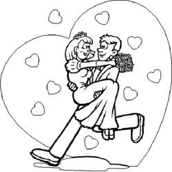 着色页: 婚礼 (节日和庆典) #56045 - 免费可打印着色页