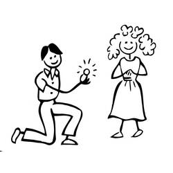 着色页: 婚礼 (节日和庆典) #56271 - 免费可打印着色页
