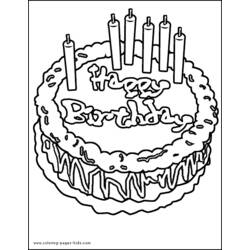 着色页: 生日 (假期和特殊场合) #57129 - 免费可打印着色页