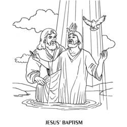 着色页: 洗礼 (假期和特殊场合) #57467 - 免费可打印着色页
