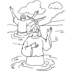 着色页: 洗礼 (假期和特殊场合) #57492 - 免费可打印着色页