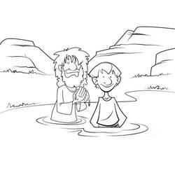 着色页: 洗礼 (假期和特殊场合) #57495 - 免费可打印着色页