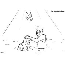 着色页: 洗礼 (假期和特殊场合) #57664 - 免费可打印着色页