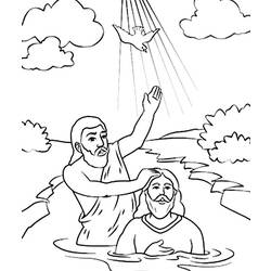 着色页: 洗礼 (假期和特殊场合) #57707 - 免费可打印着色页