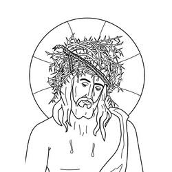 着色页: 耶稣受难日 (假期和特殊场合) #61018 - 免费可打印着色页