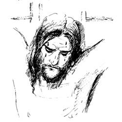 着色页: 耶稣受难日 (假期和特殊场合) #61022 - 免费可打印着色页