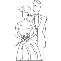 着色页: 婚礼 (假期和特殊场合) #55992 - 免费可打印着色页