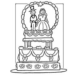 着色页: 婚礼 (假期和特殊场合) #56017 - 免费可打印着色页
