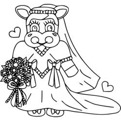 着色页: 婚礼 (假期和特殊场合) #56196 - 免费可打印着色页