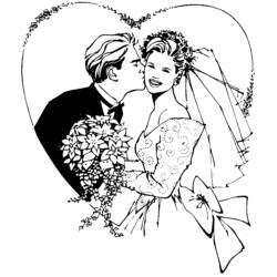 着色页: 婚礼 (假期和特殊场合) #56203 - 免费可打印着色页