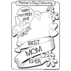 着色页: 母亲节 (假期和特殊场合) #129788 - 免费可打印着色页