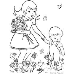着色页: 母亲节 (假期和特殊场合) #129879 - 免费可打印着色页