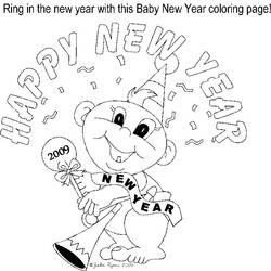 着色页: 新年 (假期和特殊场合) #60763 - 免费可打印着色页