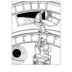 着色页: 宇航员 (行业和专业) #87682 - 免费可打印着色页