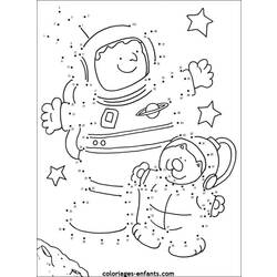 着色页: 宇航员 (行业和专业) #87703 - 免费可打印着色页