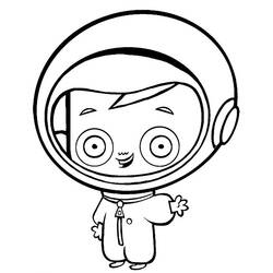 着色页: 宇航员 (行业和专业) #87705 - 免费可打印着色页