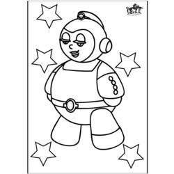 着色页: 宇航员 (行业和专业) #87910 - 免费可打印着色页