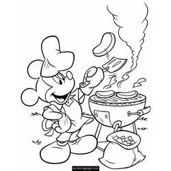 着色页: 厨师 (行业和专业) #91849 - 免费可打印着色页