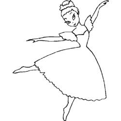 着色页: 舞蹈家 (行业和专业) #92110 - 免费可打印着色页