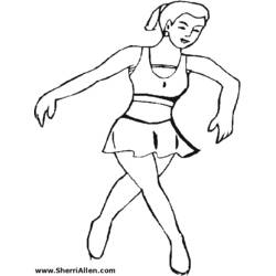着色页: 舞蹈家 (行业和专业) #92113 - 免费可打印着色页