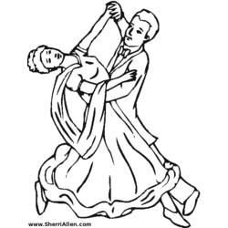 着色页: 舞蹈家 (行业和专业) #92120 - 免费可打印着色页