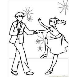 着色页: 舞蹈家 (行业和专业) #92124 - 免费可打印着色页