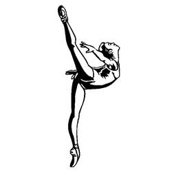 着色页: 舞蹈家 (行业和专业) #92126 - 免费可打印着色页