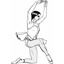 着色页: 舞蹈家 (行业和专业) #92202 - 免费可打印着色页