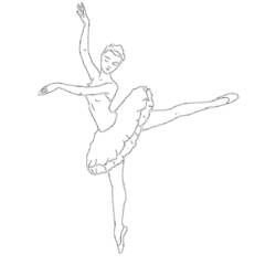 着色页: 舞蹈家 (行业和专业) #92205 - 免费可打印着色页