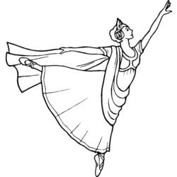 着色页: 舞蹈家 (行业和专业) #92215 - 免费可打印着色页