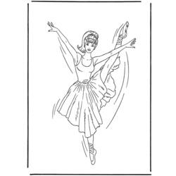 着色页: 舞蹈家 (行业和专业) #92227 - 免费可打印着色页