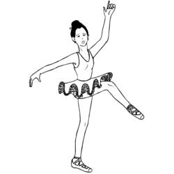 着色页: 舞蹈家 (行业和专业) #92234 - 免费可打印着色页