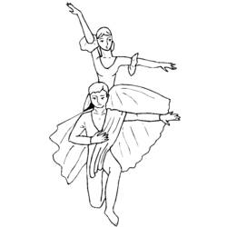 着色页: 舞蹈家 (行业和专业) #92293 - 免费可打印着色页